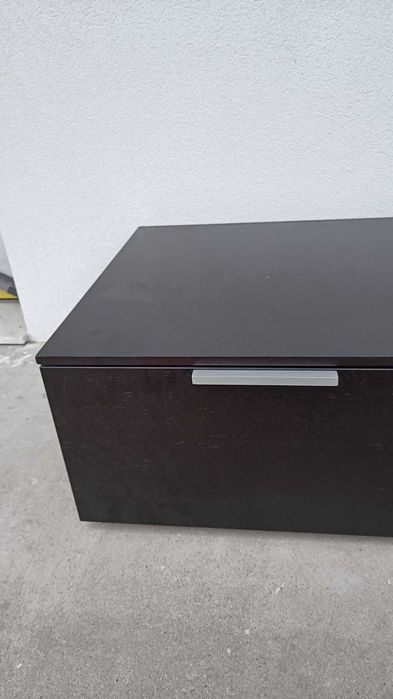 Móvel em Madeira Wengué com 2 Gavetas (Fabricante: Linha Recta)