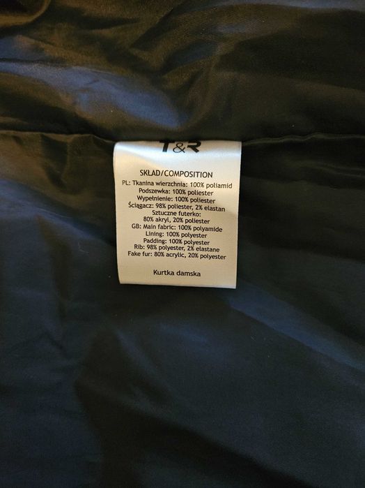 Kurtka zimowa ciemno granatowa Nowa