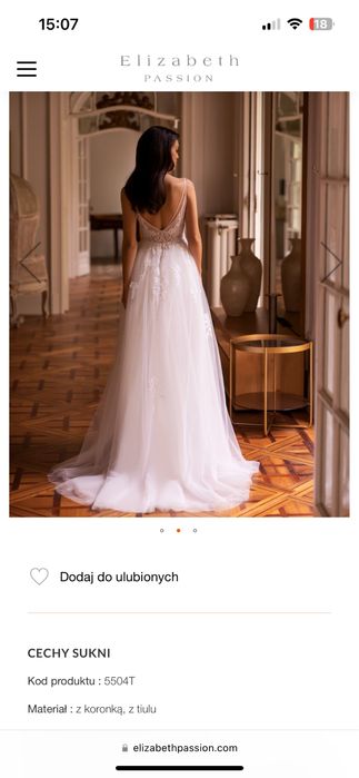 Suknia ślubna Elizabeth Passion rozmiar M