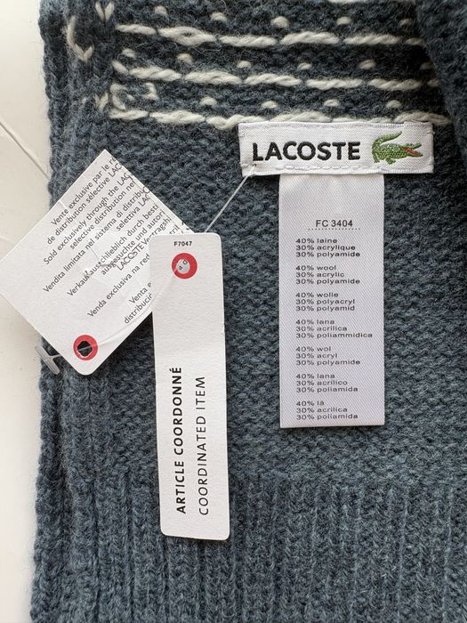 Шарф Lacoste синій