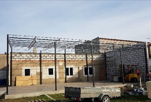 Konstrukcja skręcana wiata rolna garaż 6,5 x 6,5m Hala Magazyn Blacha