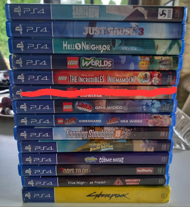 Zestaw gier Ps4 PlayStation 4 Cyberpunk Lego SpongeBob