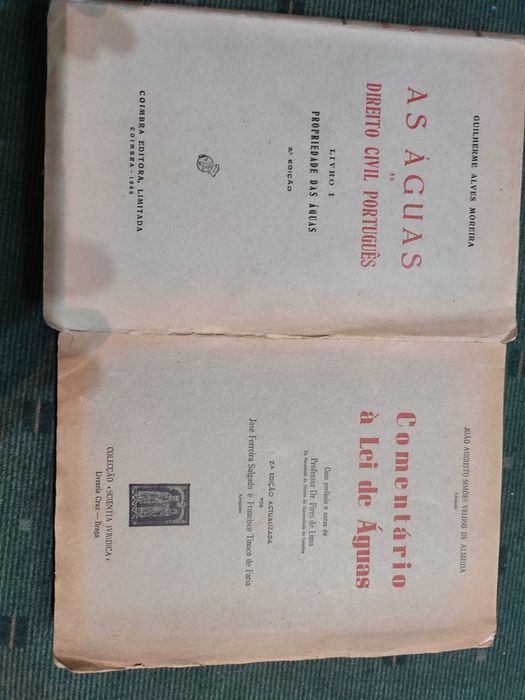 As Águas no Direito Civil Português e Comentário á Lei das Águas