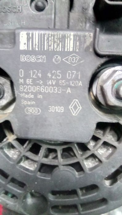 Alternator 1.5dci dci 1.5 nissan renault dacia 65-120a bosch