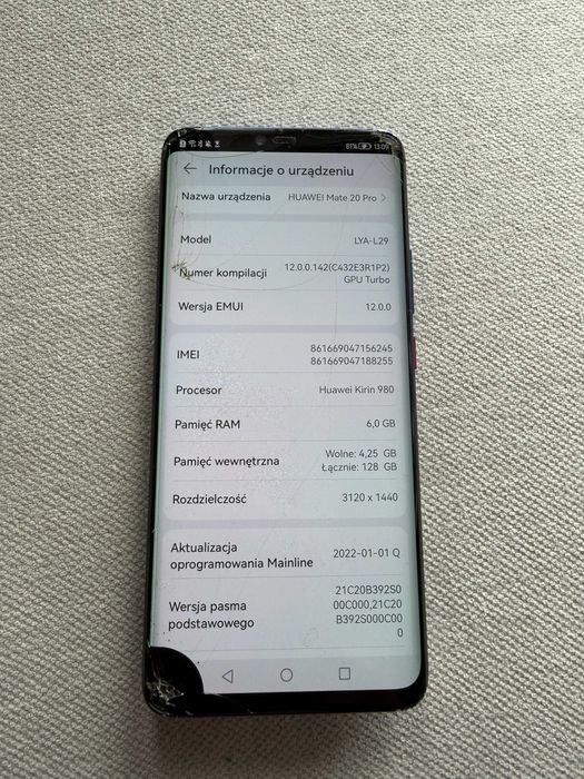 HUAWEI Mate 20 PRO 128 GB