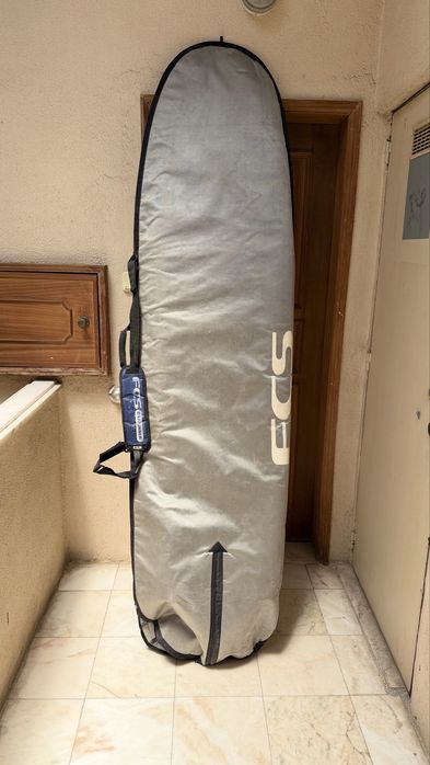 Polen - prancha surf  7,6’+ saco FCS azul