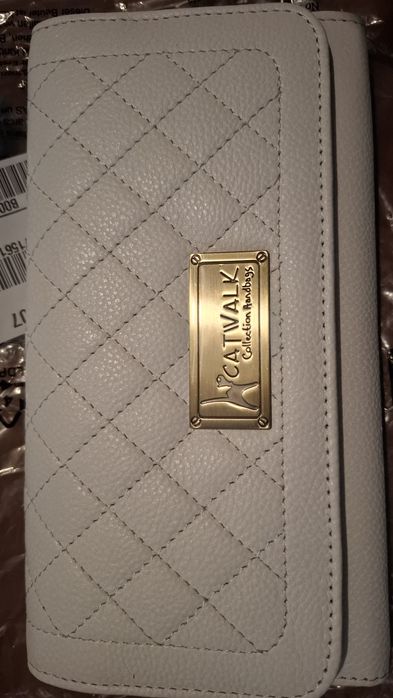 Carteira branca de senhora Catwalk