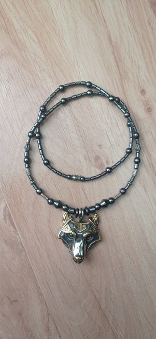Naszyjnik egipski metalowy