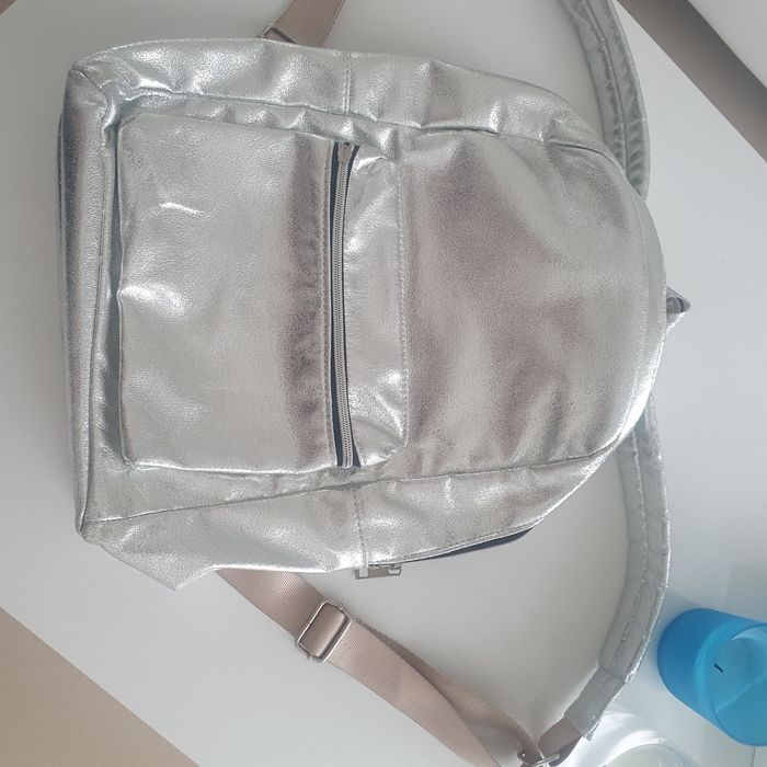 Plecak srebrny,elegancki