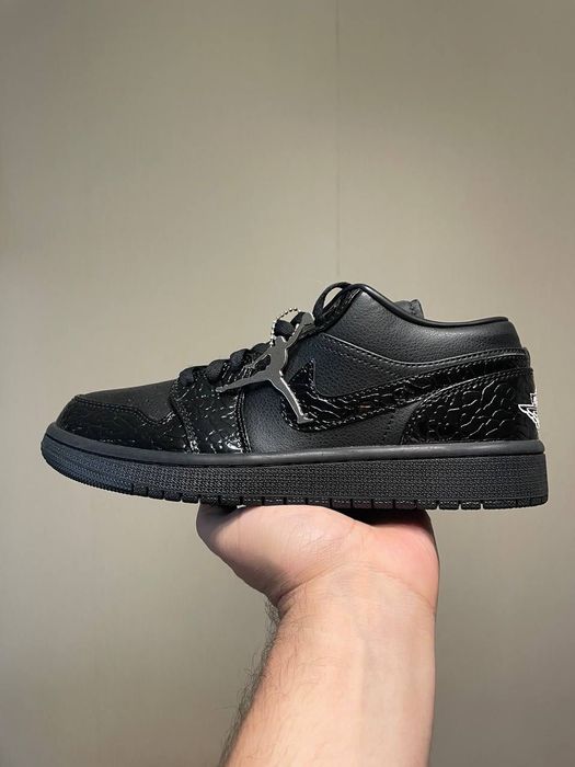 НОВИНКА! Air Jordan 1 Low SE Patent Elephant Black 41 42 43 44 45 еір