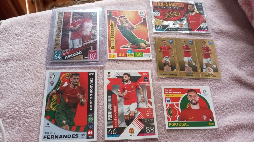 Cromos e cards Bruno Fernandes