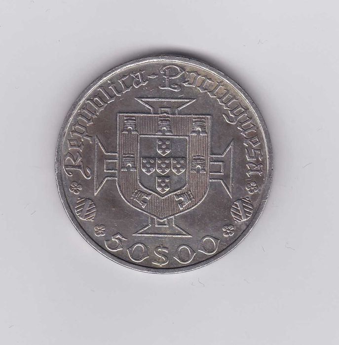 moeda de prata 50 escudos 1969 Vasco da Gama