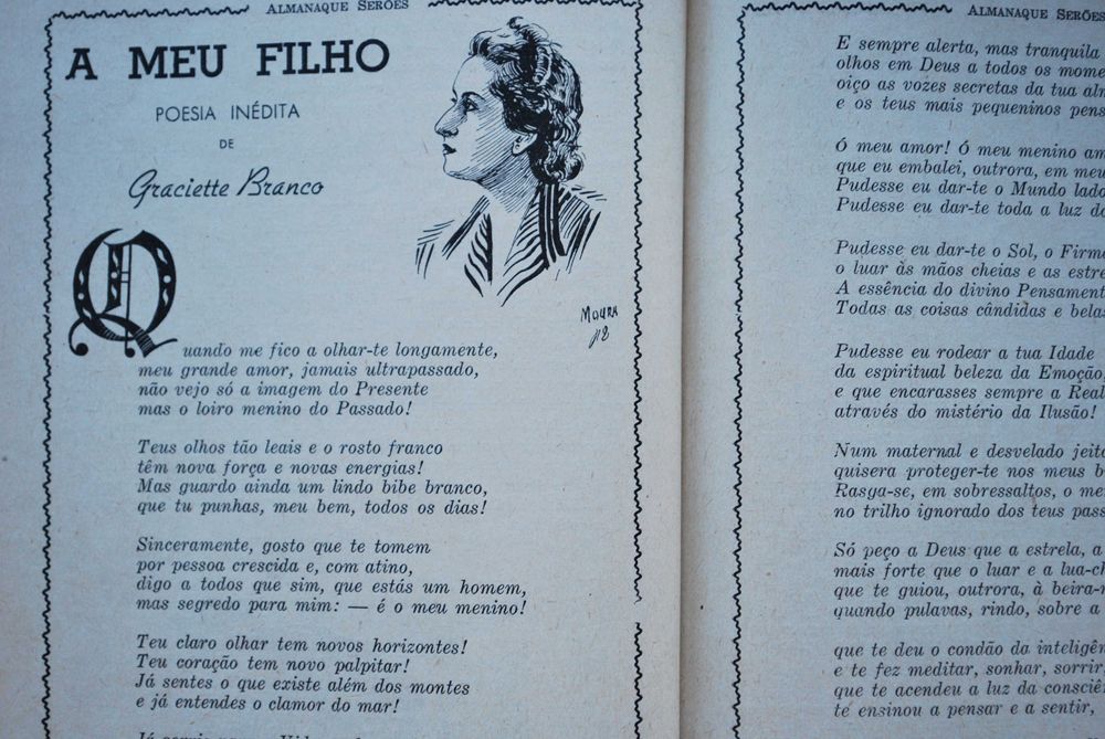 Almanaque Serões 1949 - Com Dedicatória Autografada