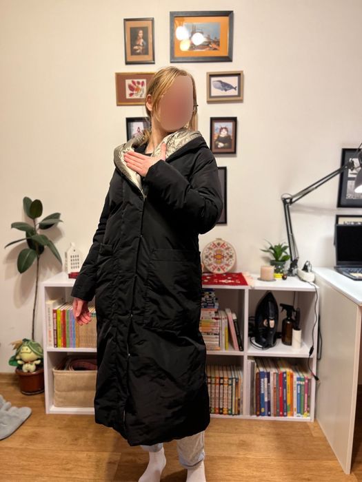 Довга жіноча куртка розмір S. Snow Beauty.