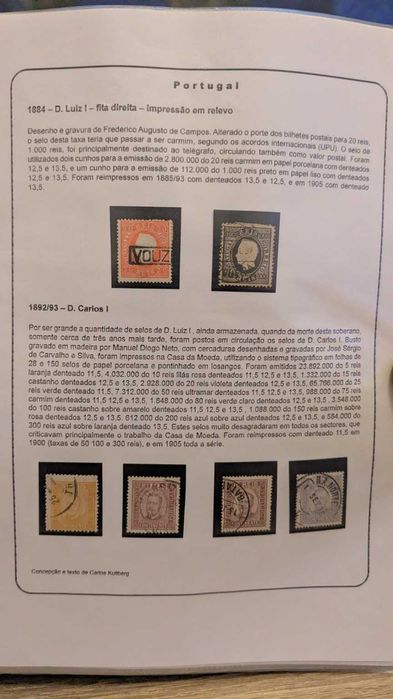 Coleção de Selos Portugueses 1853–1910 | D. Maria II, D. Luís, D. Carlos, D. Manuel II