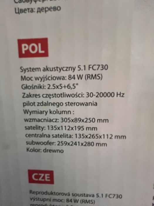 Zestaw glosnikow Microlab FC 730