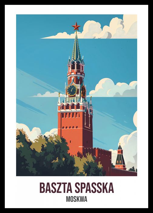 Plakat 29,7x42cm Baszta Spasska