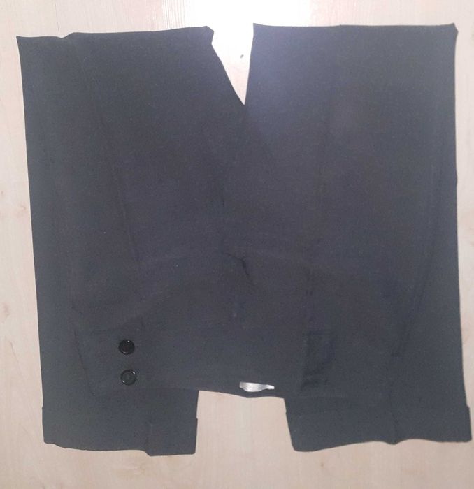 Spodnie grafitowe krój prosty, roz. 38 Promod