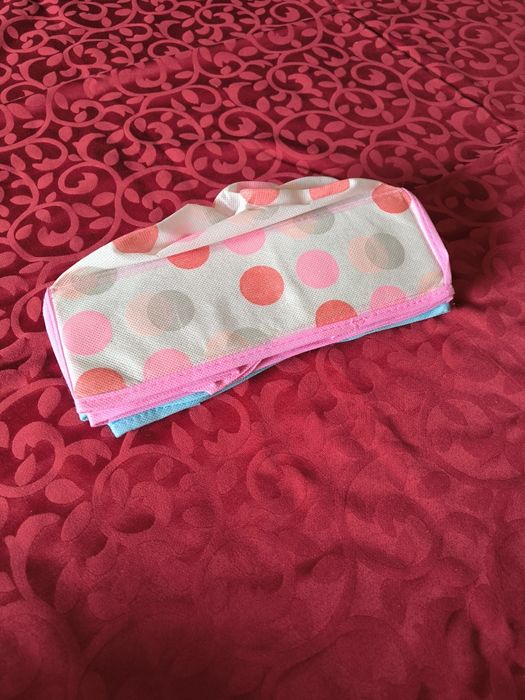 Organizadores novos rosa e azul