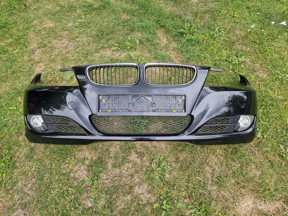 Zderzak przód lift  E90 E91 BMW 475/9 Black Sapphire Metallic Halogen Grill Kratka lci polift