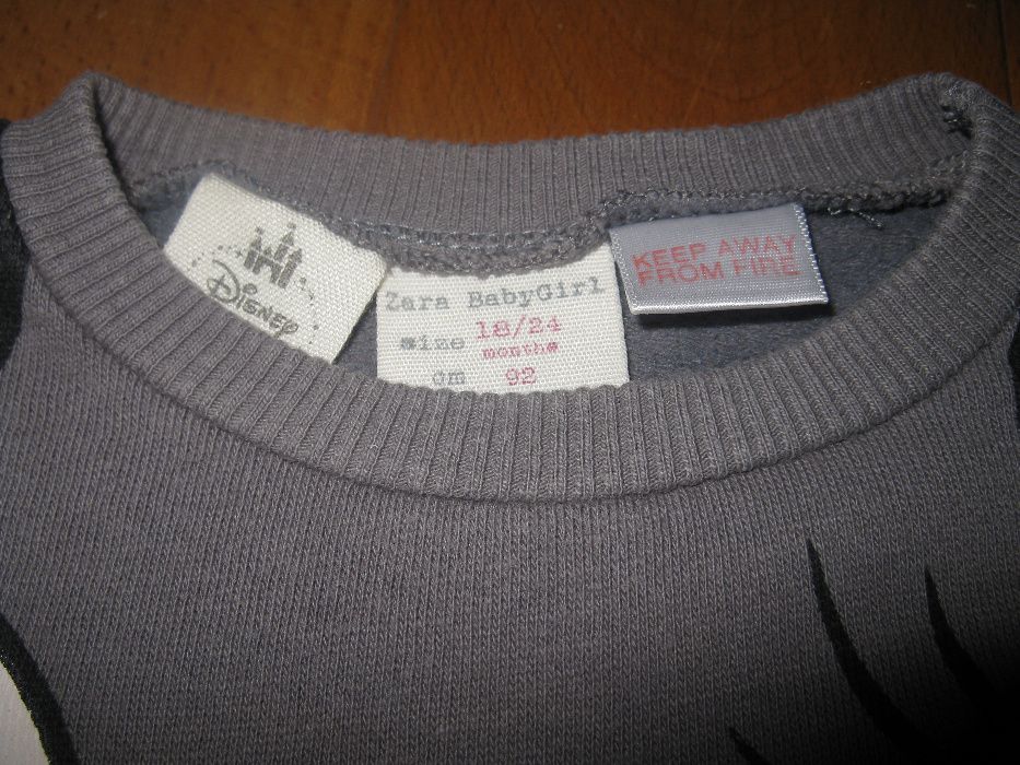 Zara - Bliza z myszką Miki i myszką Mini, r.92