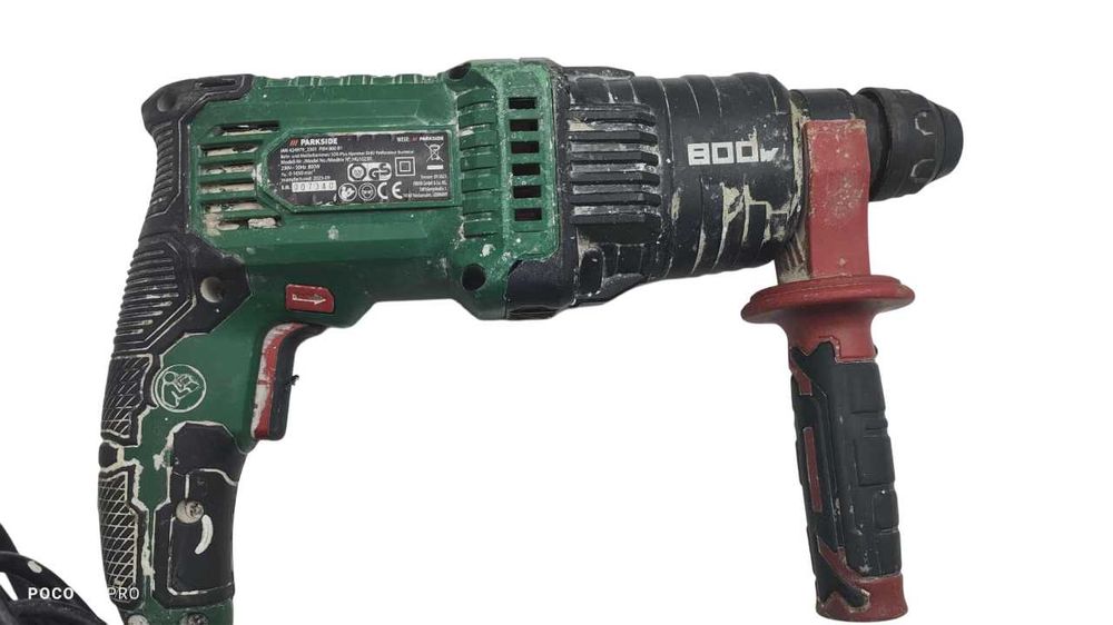 Młotowiertarka Parkside Pbh 800 B1 - zestaw