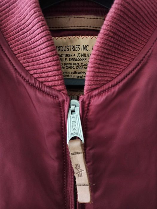 męska ocieplana kurtka Alpha Industries rozmiar S flyers bomber dwustronna