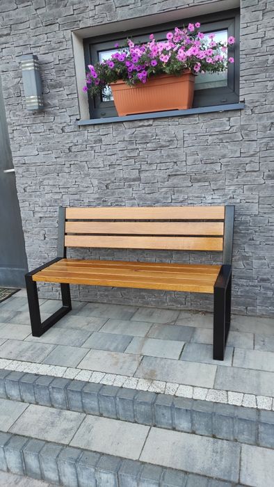 Ławka - ogród -taras