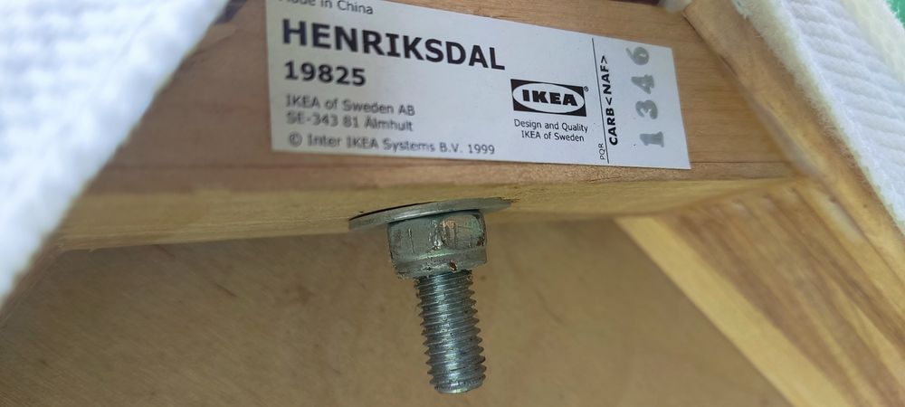 Cadeira alta banco alto com encosto henriksdal nova usada no máximo 3x