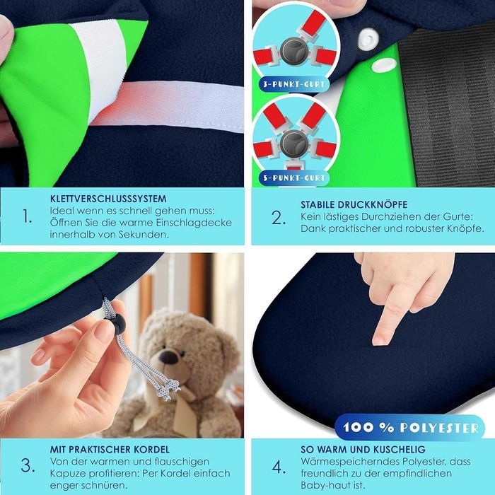 Nowy zimowy kocyk KIDIZ / kombinezon / becik / ochraniacz / koc !4238!