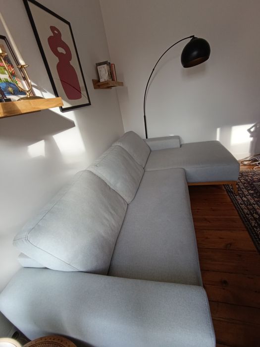 Sofá modular com chaise longue