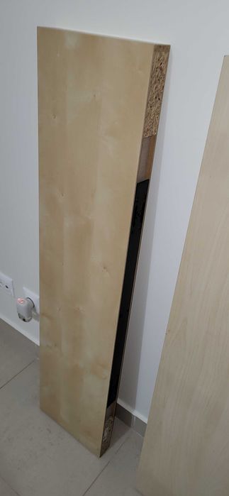Estante de parede, ef carvalho c/velatura pinho, 110x26 cm