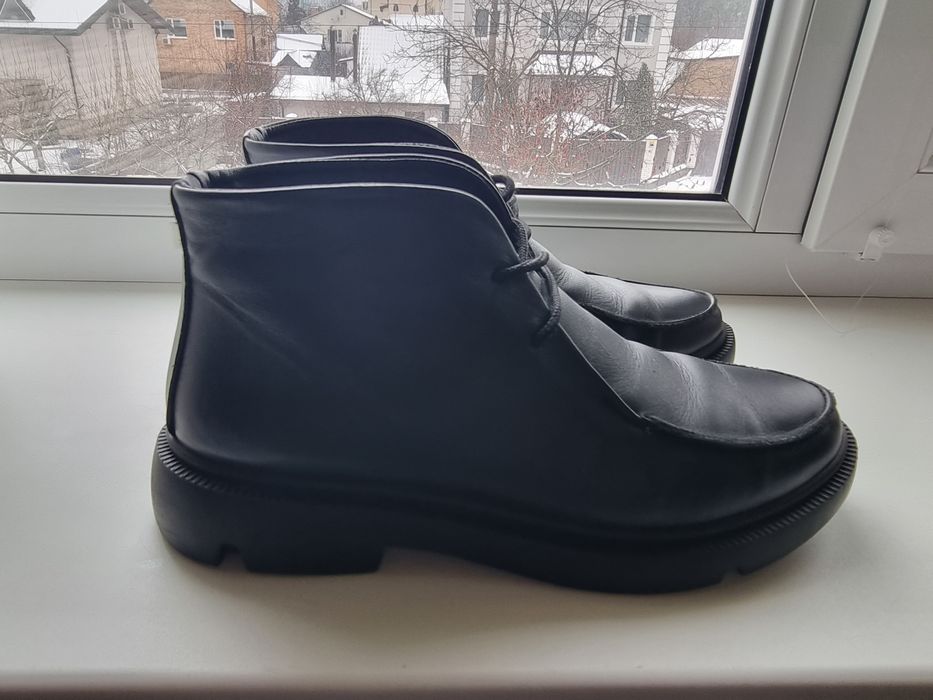 Ботинки зимние кожаные