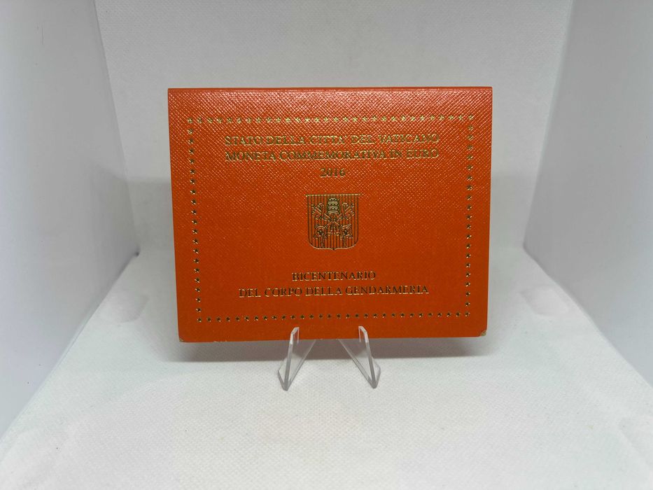 Vaticano 2016 - CoinCard 2€ Bicentenário do Corpo da Gendarmaria do Estado da Cidade do Vaticano