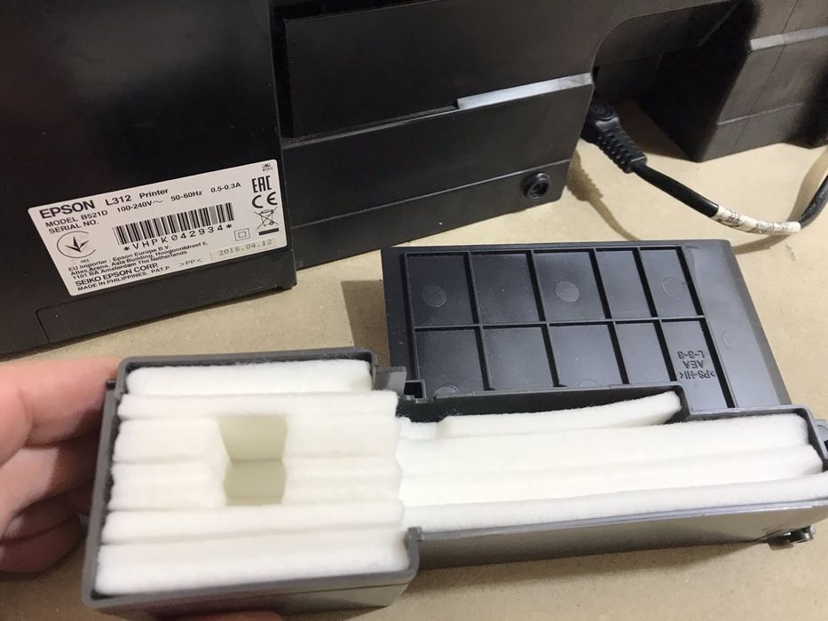 Принтер Epson L312 с заводской СНПЧ