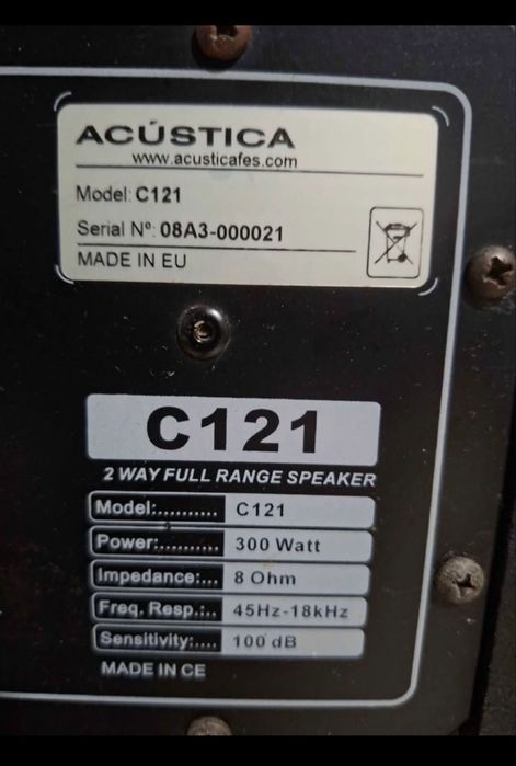 Colunas 300w acusticas