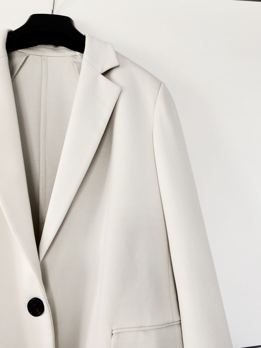 Marynarka Massimo dutti 38 M kremowa ecru wiskozowa klasyczna elegancka