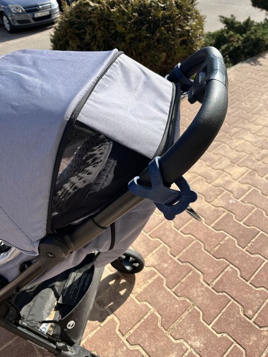 Easywalker Jackey Steel Grey Spacerowy, wozek podrożny do samolotu