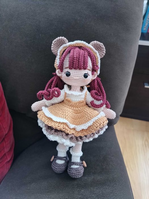 Lalka szydełkowa amigurumi handmade