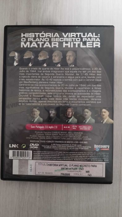 História Virtual: O Plano Secreto para Matar Hitler DVD