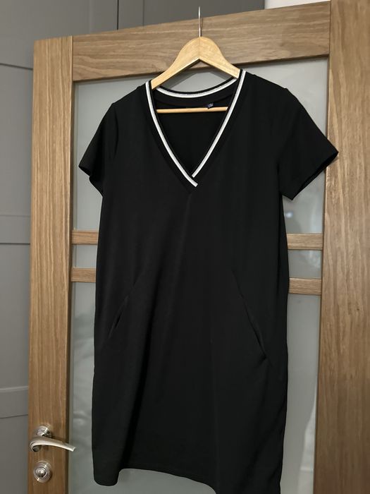 Чорне плаття футболкою, розмір m, l