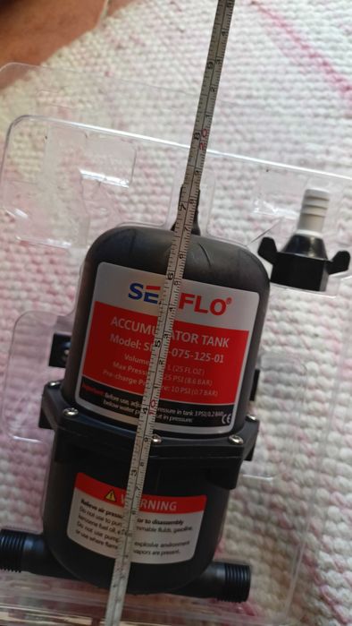 Seaflo Tanque acumulador pressurizado 0,75 l novo