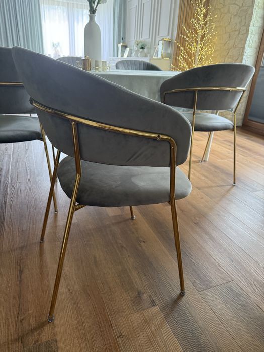 6 krzeseł welurowych