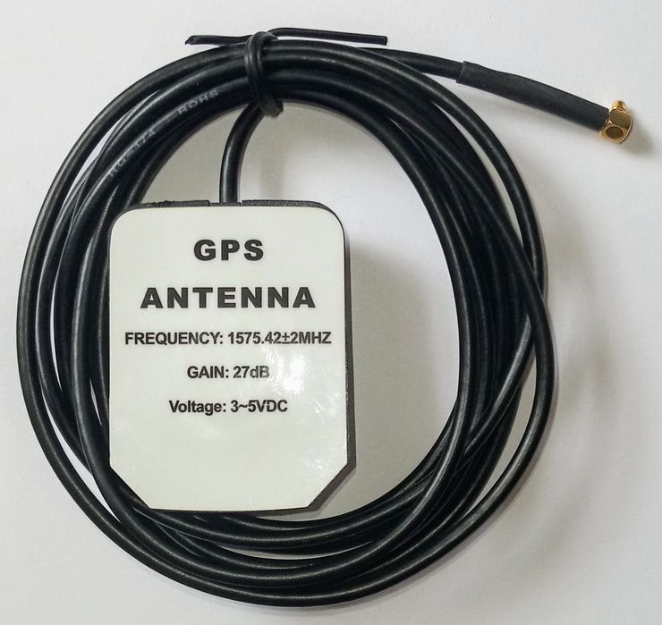 Антенна GPS магнитная. Частота: 1575.42±2 MHz.