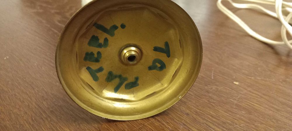 Stara ceramiczna lampa ręcznie wykonana lampa