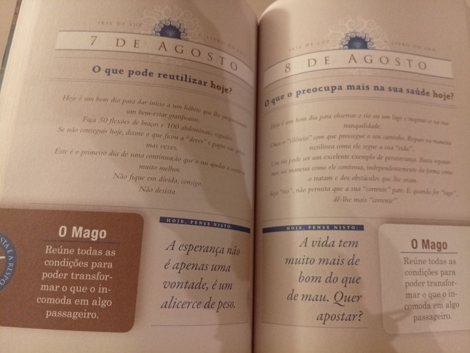 Livro do Ano mensagem para cada dia