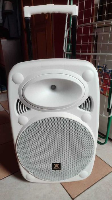 Kolumna aktywna Vonyx Port 15'' biały 1000W 2x mikrofon UHF akumulator Gwarancja