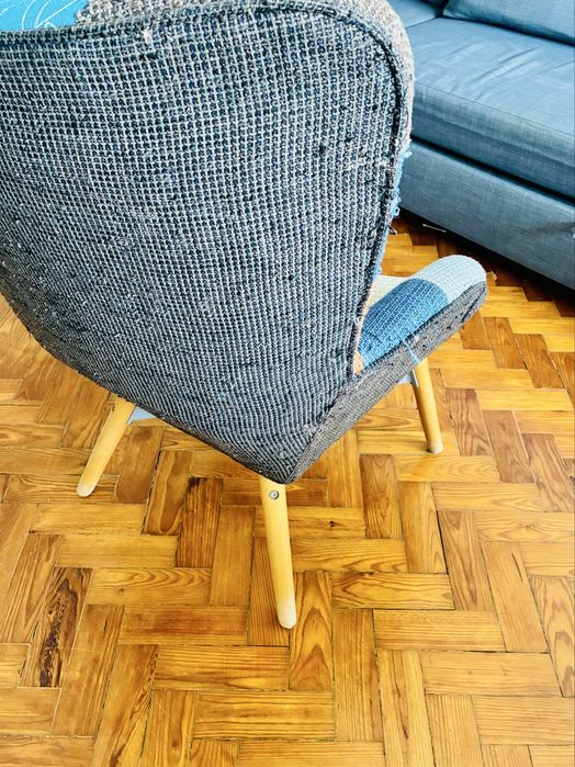 Cadeirão / Poltrona Patchwork Multicolor – Estilo Retro