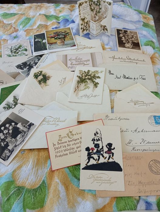 Німецькі 30-50рр листи, конверти ,листівки не воєнні