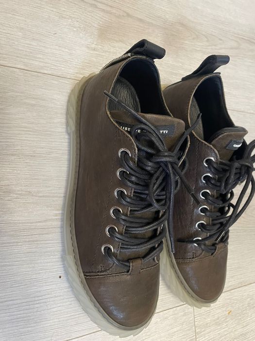 Giuseppe Zanotti Wysokie, sznurowane trampki Blabber